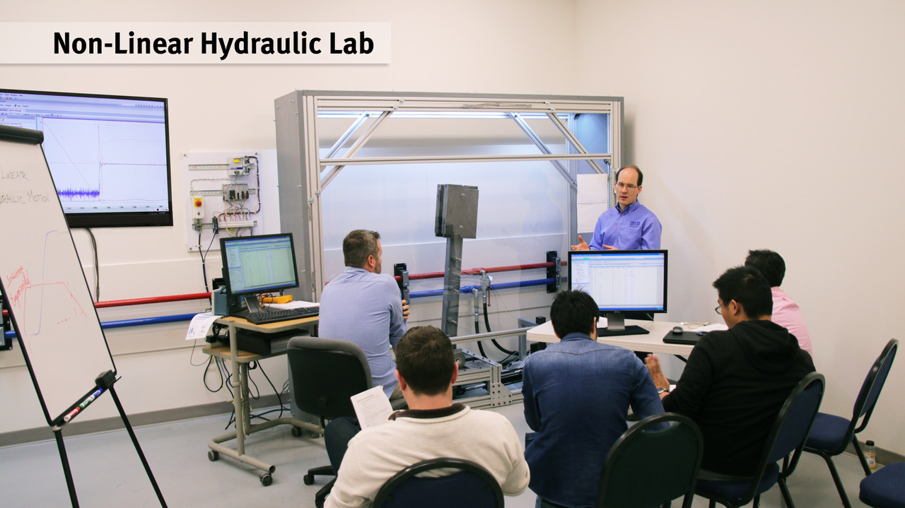The Non-Linear Hydraulic System is one of the Training Labs at Delta