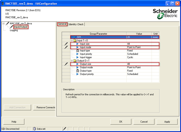 Using Schneider Electric PLCs via EtherNet/IP I/O